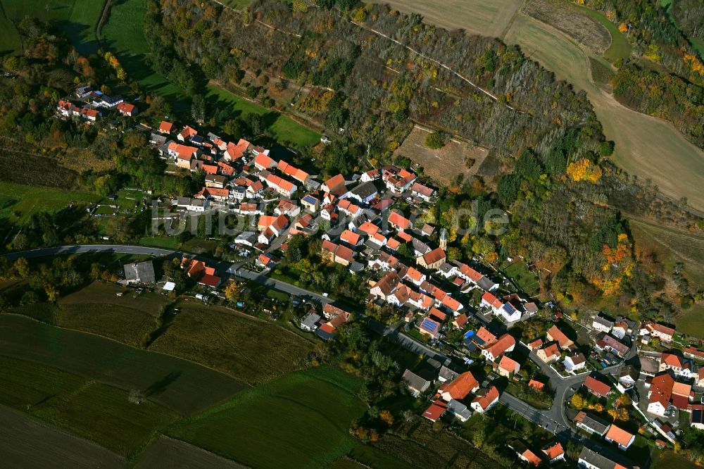 Luftaufnahme Unkenbach - Von Wald umgebene Ortsansicht in Unkenbach im Bundesland Rheinland-Pfalz, Deutschland