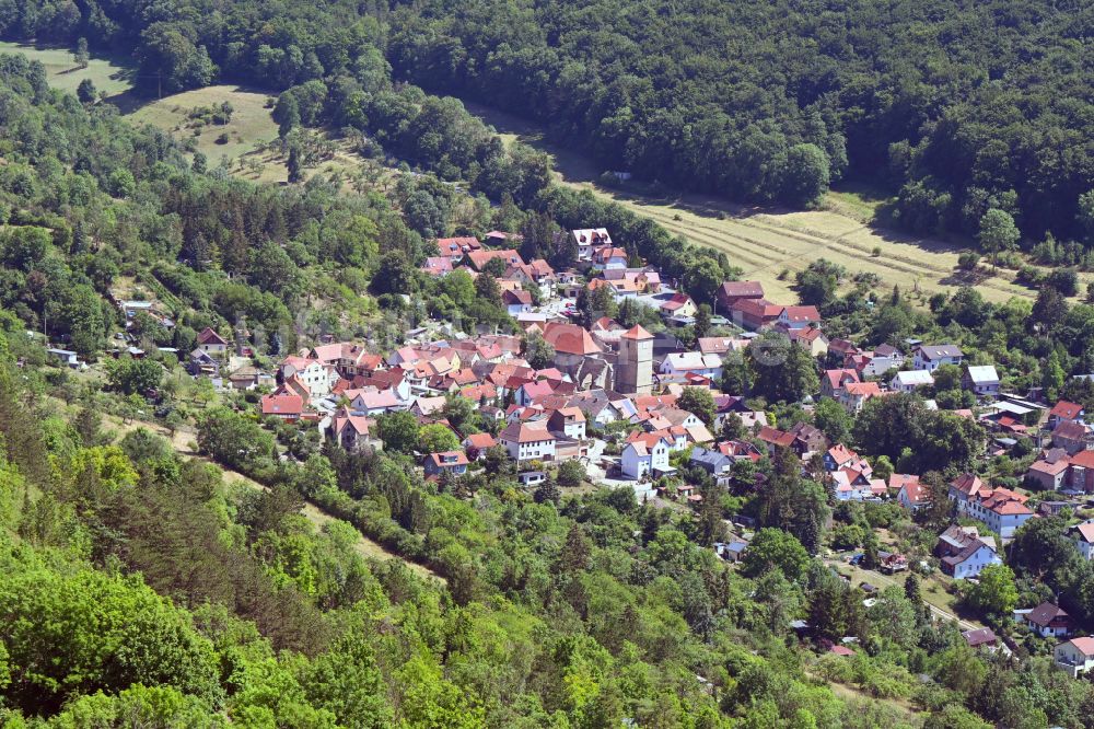 Luftbild Ziegenhain - Von Wald umgebene Ortsansicht in Ziegenhain im Bundesland Thüringen, Deutschland