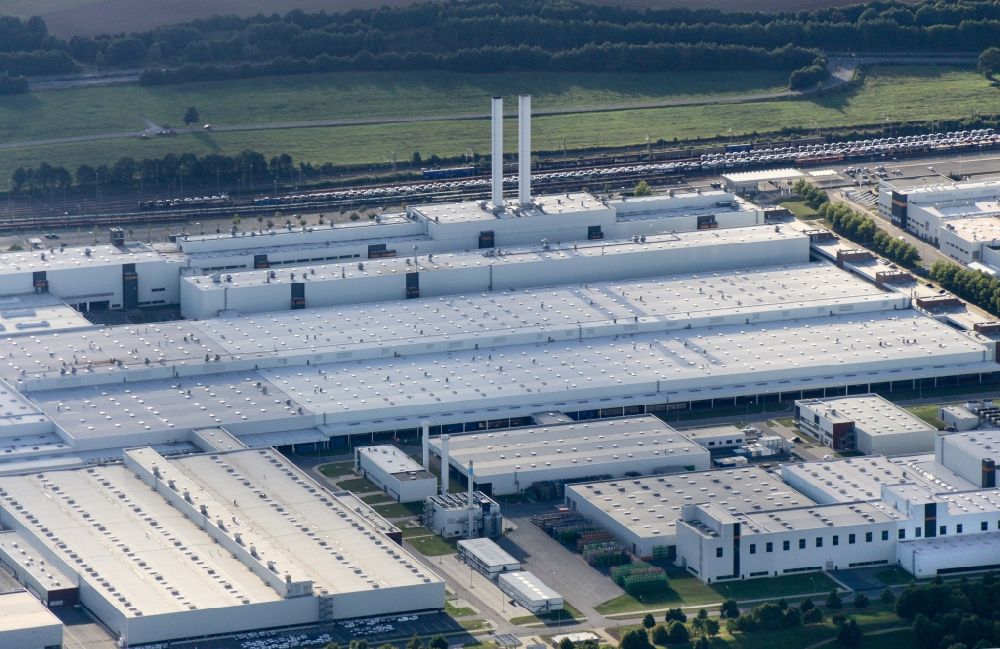 Luftaufnahme Zwickau - VW - Werksgelände der Volkswagen AG in Zwickau im Bundesland Sachsen
