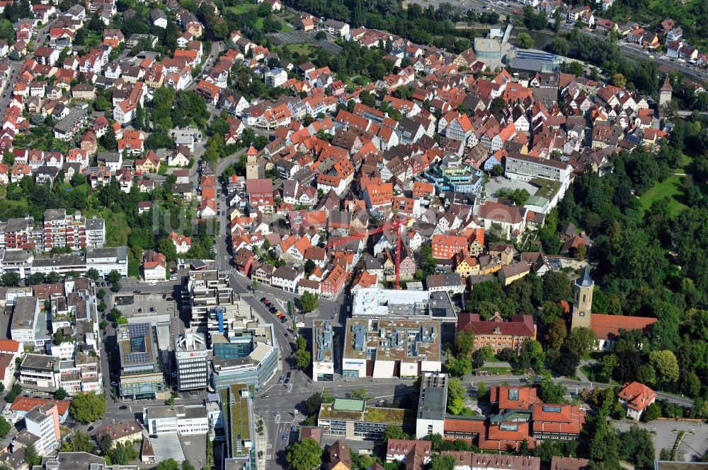 Luftaufnahme Waiblingen - Waiblingen im Bundesland Baden-Württemberg