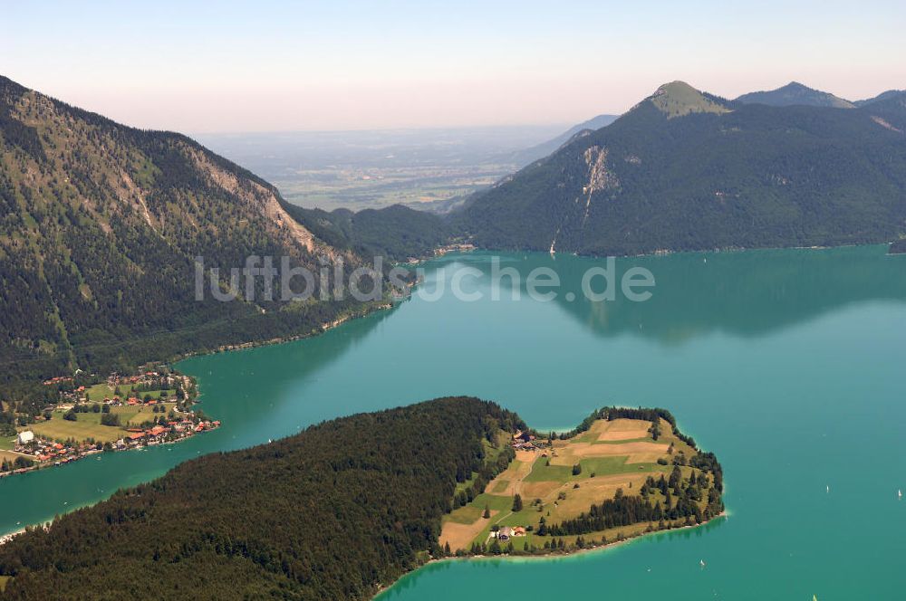 Luftbild Kochel am See - Walchensee