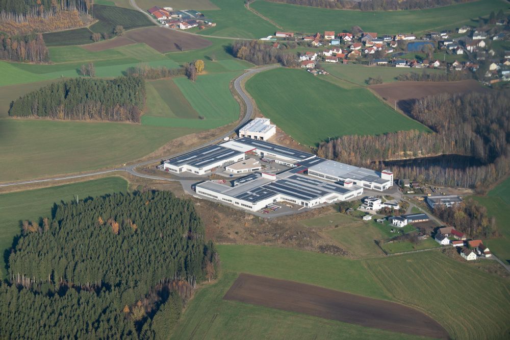 Luftaufnahme Waidhaus - Wald- Industrie- und Gewerbegebiet Waidhaus in Waidhaus im Bundesland Bayern, Deutschland