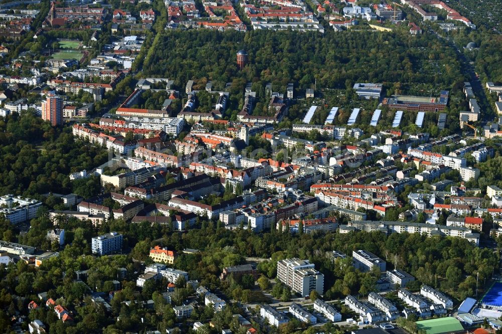 Luftbild Berlin - Wald- Und Parklandschaft im Stadtgebiet im Ortsteil Steglitz in Berlin, Deutschland