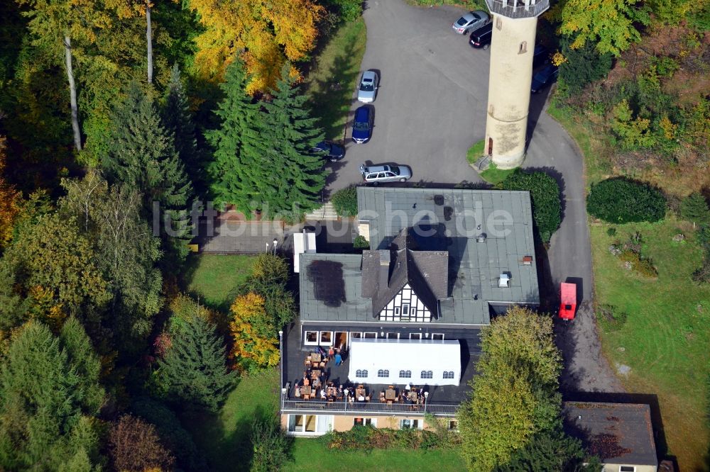Luftbild Lemgo - Waldgaststätte und Aussichtsturm in Lemgo im Bundesland Nordrhein-Westfalen