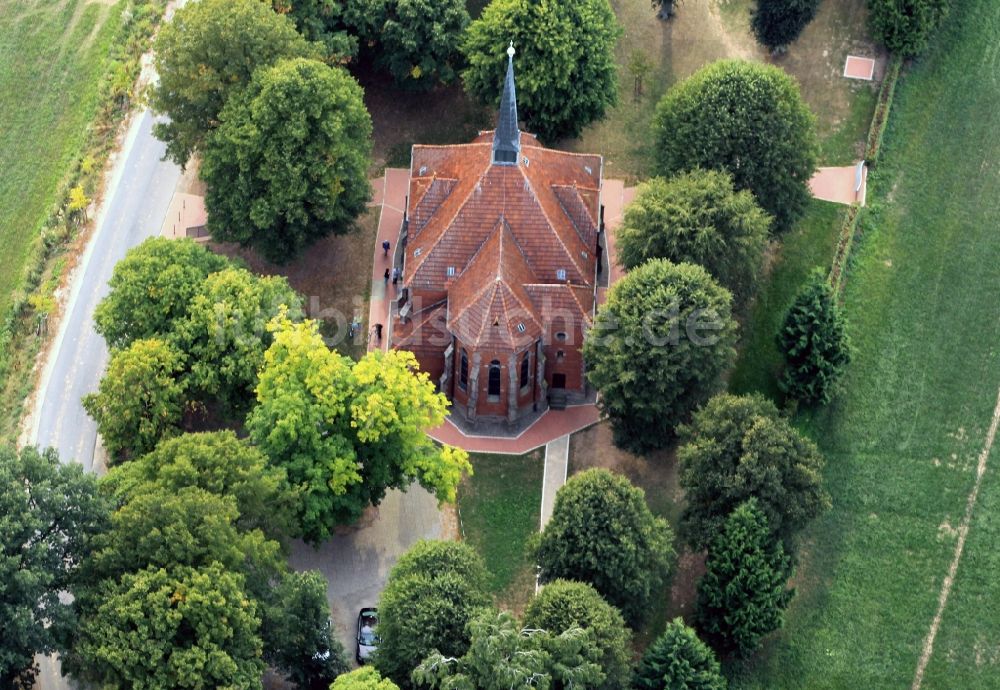 Steinbach von oben - Wallfahrtskapelle St. Marien Etzelsbach bei Steinbach in Thüringen