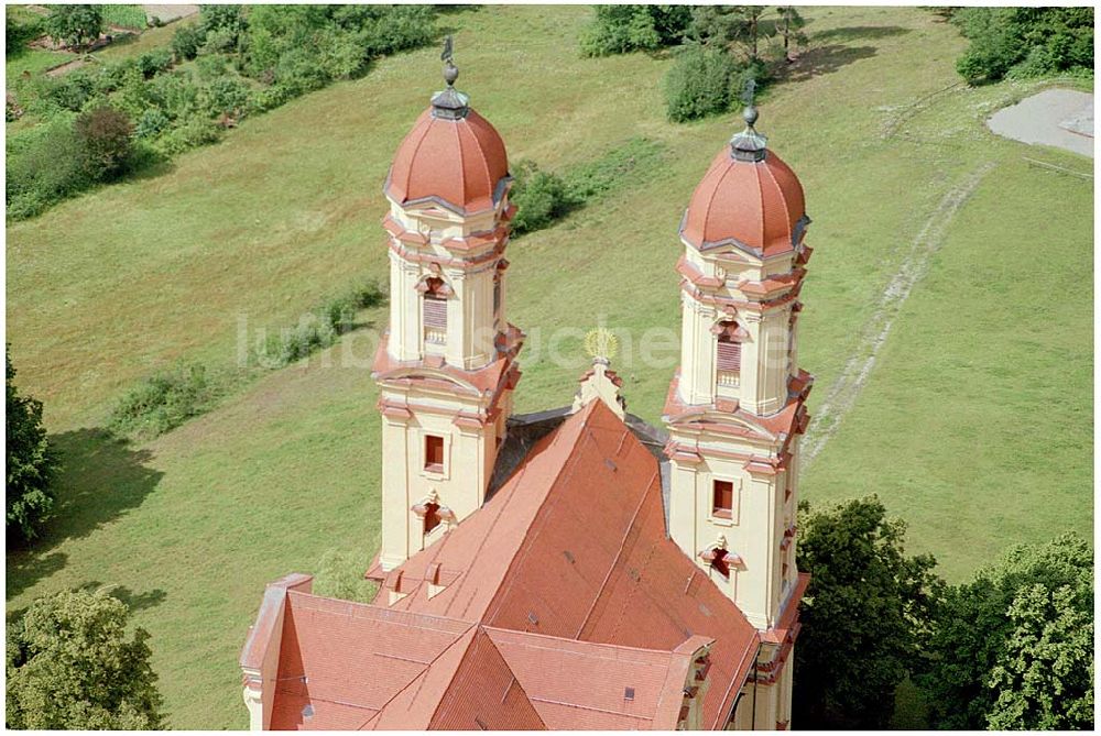 Luftaufnahme Ellwangen - Wallfahrtskirche Schönenberg in Ellwangen