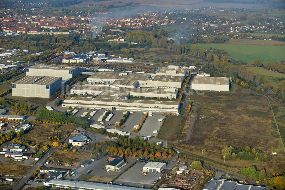 Luftbild Haldensleben - Warenverteil- und Logistikzentrum der ECE in Haldensleben im Bundesland Sachsen-Anhalt