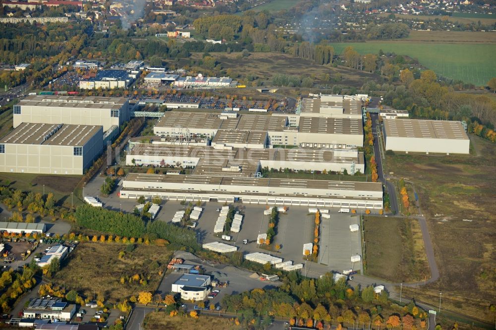 Luftaufnahme Haldensleben - Warenverteil- und Logistikzentrum der ECE in Haldensleben im Bundesland Sachsen-Anhalt