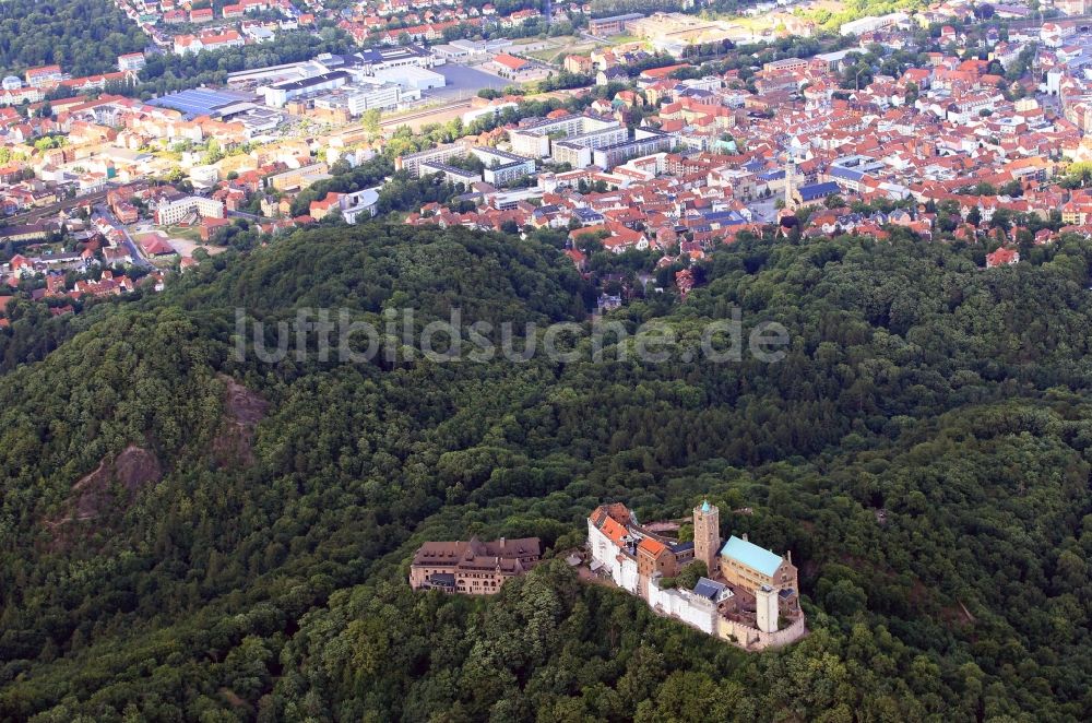 Eisenach aus der Vogelperspektive: Wartburg bei Eisenach in Thüringen