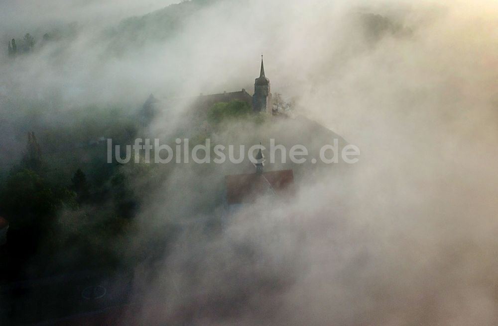 Luftaufnahme Seeburg - Wasserschloß Schloss am Vietzbach in Seeburg im Bundesland Sachsen-Anhalt, Deutschland