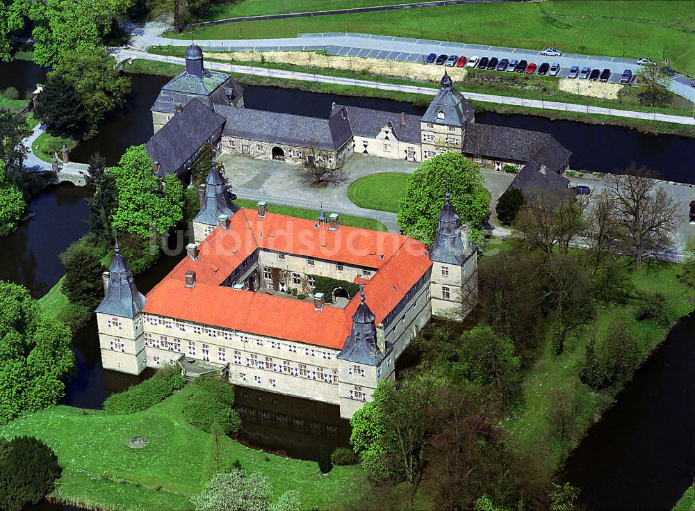 Ascheberg - Herbern von oben - Wasserschloss Schloss Westerwinkel