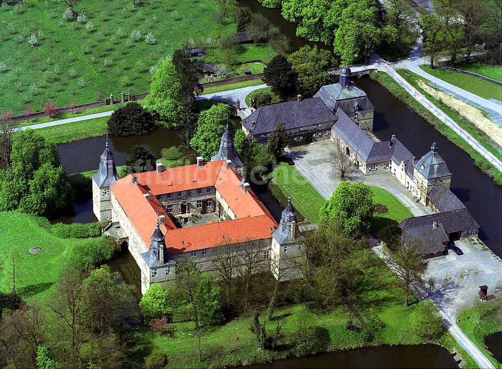 Ascheberg - Herbern aus der Vogelperspektive: Wasserschloss Schloss Westerwinkel