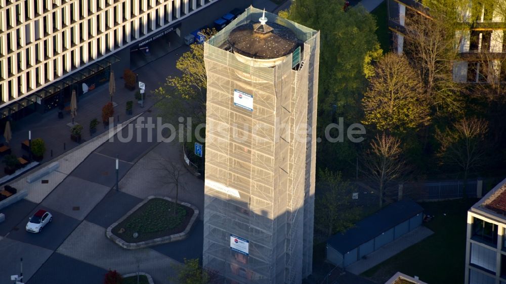 Bonn aus der Vogelperspektive: Wasserturm in Bonn im Bundesland Nordrhein-Westfalen, Deutschland