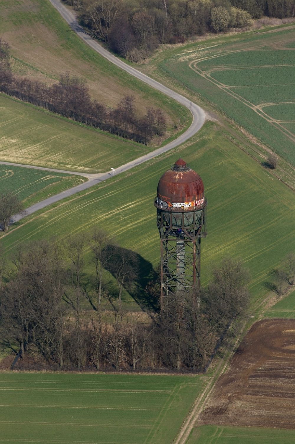 Dortmund aus der Vogelperspektive: Wasserturm Lanstroper Ei in Dortmund im Bundesland Nordrhein-Westfalen