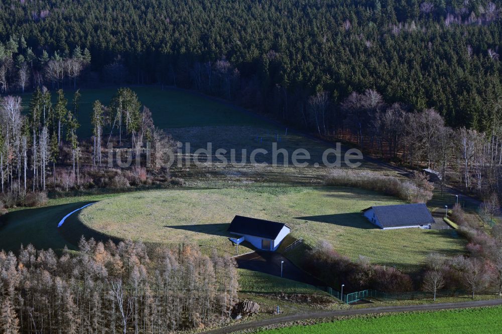 Luftbild Staitz - Wasserwerk - Erdspeicher Anlage in Staitz im Bundesland Thüringen, Deutschland