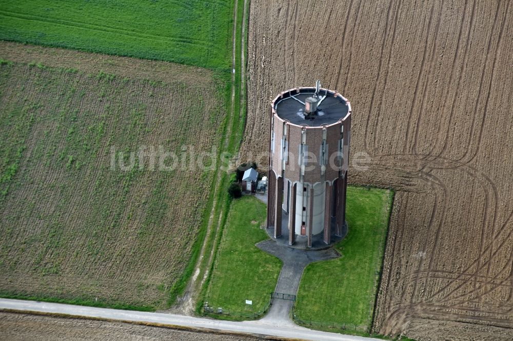 Luftaufnahme Ath - Wasserwerk - Hochspeicher Anlage in Ath in Région wallonne, Belgien