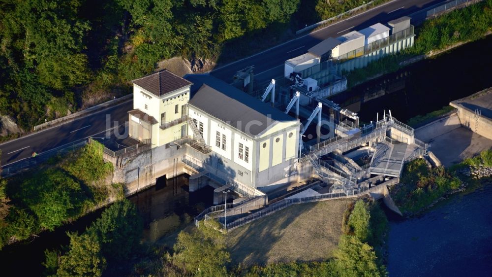 Luftbild Windeck - Wasserwerk und Wasserkraftwerk Unkelmühle im Ortsteil Alzenbach in Windeck im Bundesland Nordrhein-Westfalen, Deutschland