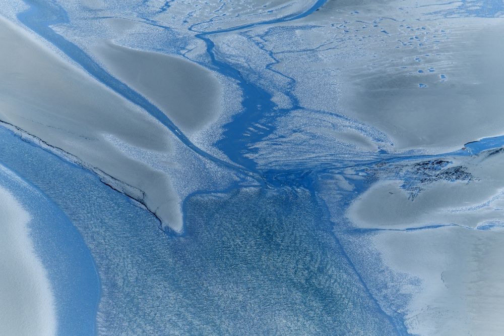 Luftbild Hedwigenkoog - Wattenmeer der Nordsee- Küste von Büsum in Hedwigenkoog im Bundesland Schleswig-Holstein, Deutschland