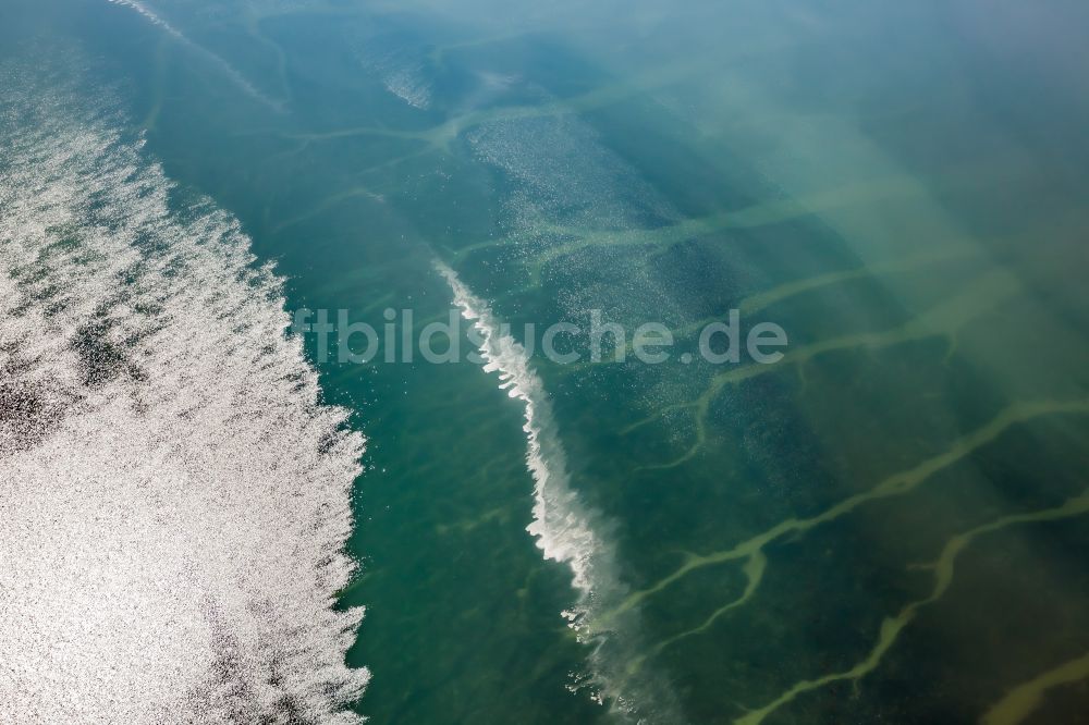 Luftbild Hooge - Wattenmeer der Nordsee- Küste in Hooge im Bundesland Schleswig-Holstein, Deutschland