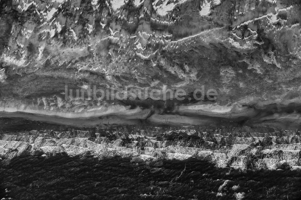 Süderoogsand aus der Vogelperspektive: Wattenmeer der Nordsee- Küste in Süderoogsand im Bundesland Schleswig-Holstein, Deutschland