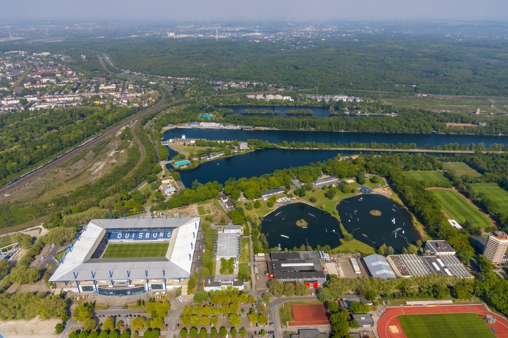 Duisburg von oben - Wedau Sportpark mit der Schauinsland-Reisen-Arena in Duisburg im Bundesland Nordrhein-Westfalen