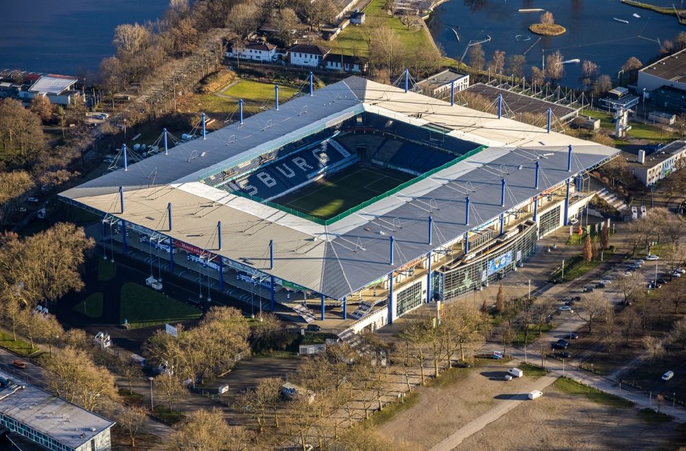 Luftaufnahme Duisburg - Wedau Sportpark mit der Schauinsland-Reisen-Arena in Duisburg im Bundesland Nordrhein-Westfalen