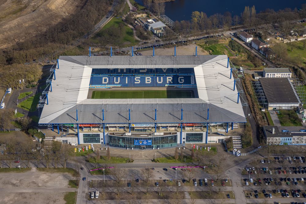 Luftaufnahme Duisburg - Wedau Sportpark mit der Schauinsland-Reisen-Arena in Duisburg im Bundesland Nordrhein-Westfalen
