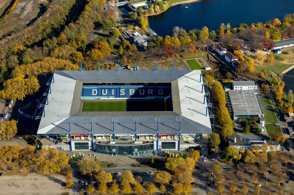 Luftbild Duisburg - Wedau Sportpark mit der Schauinsland-Reisen-Arena ( ehemals Wedaustadion ) in Duisburg im Bundesland Nordrhein-Westfalen