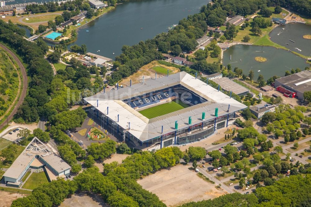 Luftbild Duisburg - Wedau Sportpark mit der Schauinsland-Reisen-Arena ( ehemals Wedaustadion ) in Duisburg im Bundesland Nordrhein-Westfalen