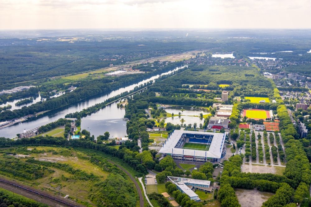 Luftaufnahme Duisburg - Wedau Sportpark mit der Schauinsland-Reisen-Arena ( ehemals Wedaustadion ) in Duisburg im Bundesland Nordrhein-Westfalen