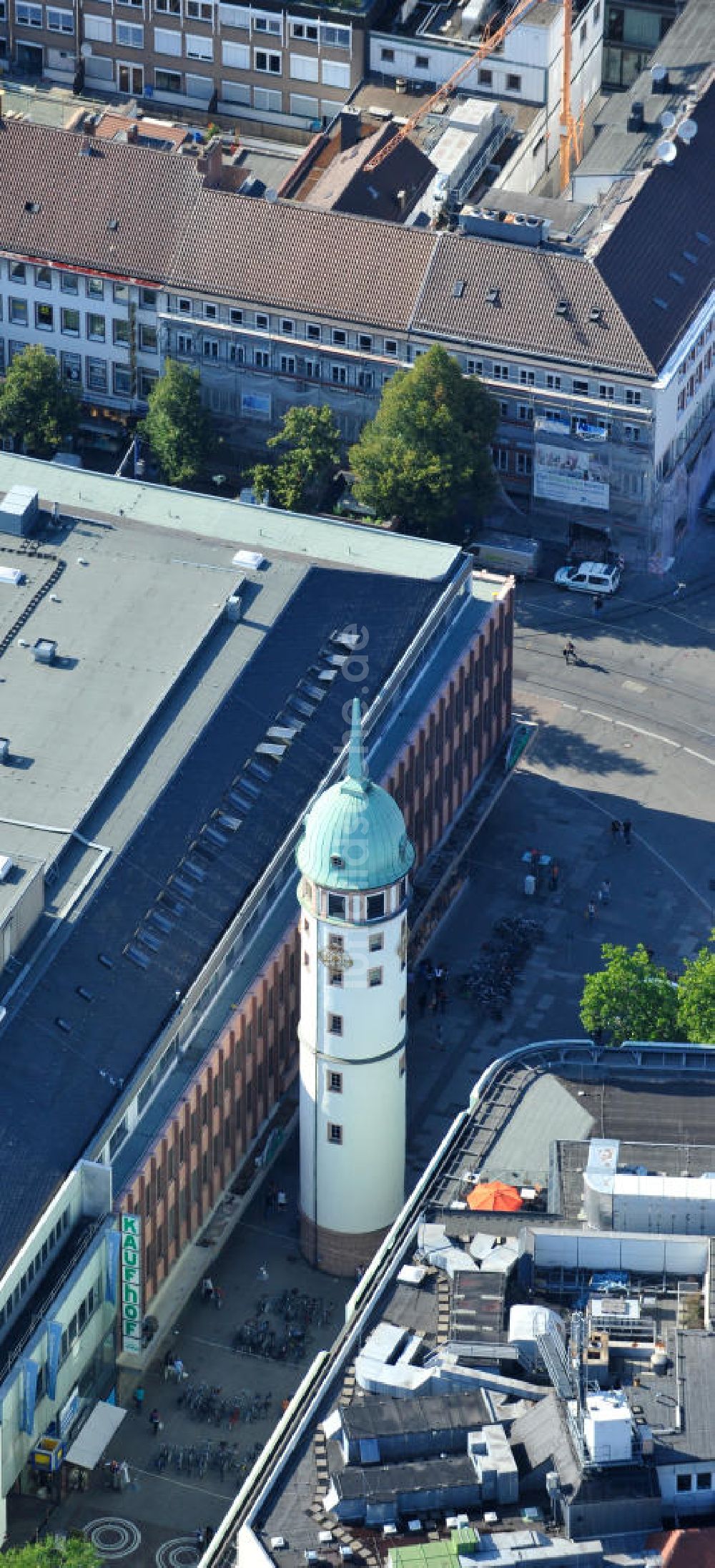 Darmstadt von oben - Weißer Turm Darmstadt