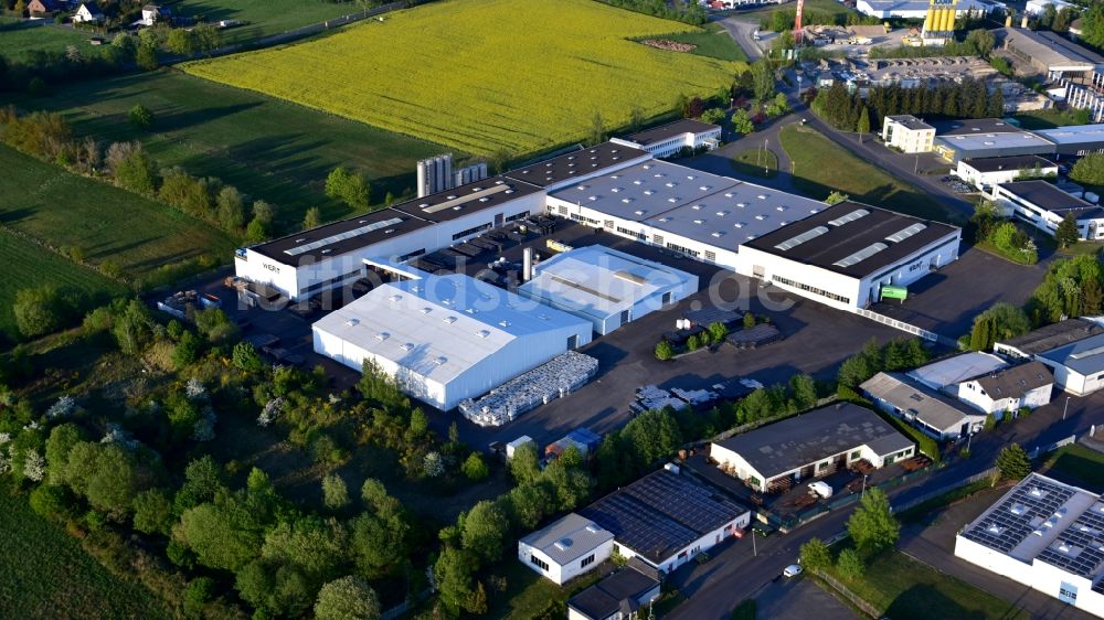 Buchholz von oben - WERIT Kunststoffwerke W. Schneider GmbH & Co. KG in Buchholz im Bundesland Rheinland-Pfalz, Deutschland