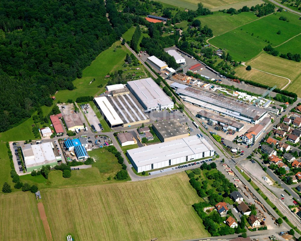 Dettenhausen von oben - Werksgelände der Alfred Ritter GmbH & Co. KG in Dettenhausen im Bundesland Baden-Württemberg, Deutschland