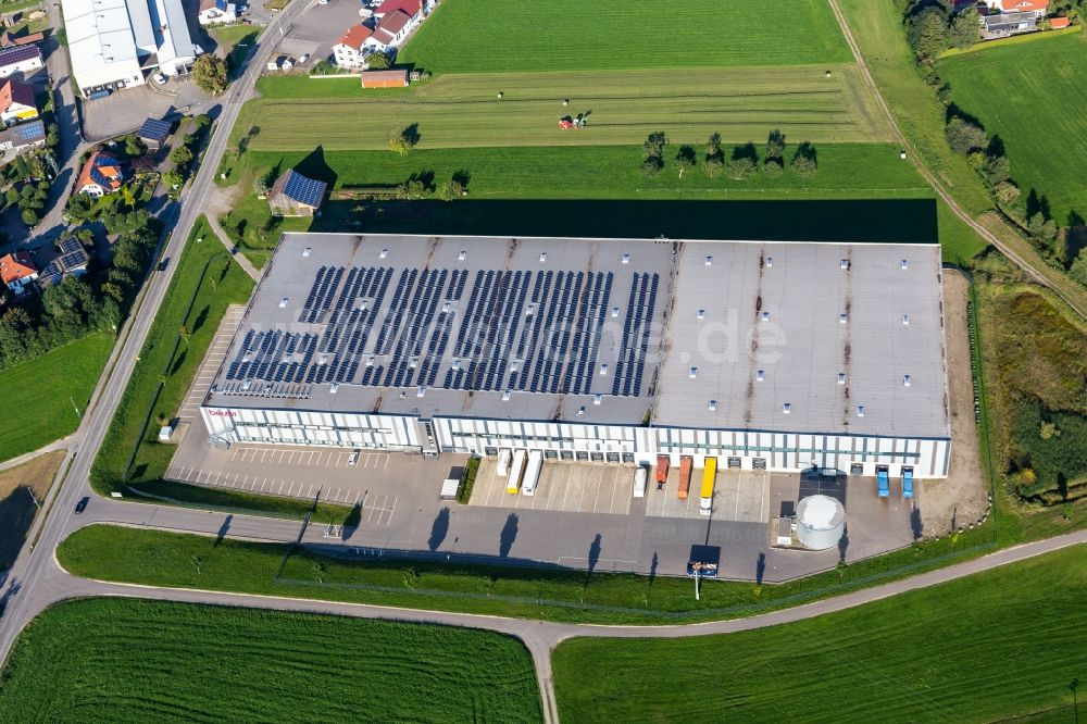 Luftaufnahme Uttenweiler - Werksgelände der Beurer GmbH in Uttenweiler im Bundesland Baden-Württemberg, Deutschland