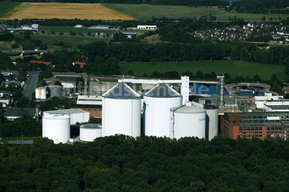 Luftaufnahme Uelzen - Werksgelände der der Nordzucker AG in Uelzen im Bundesland Niedersachsen, Deutschland