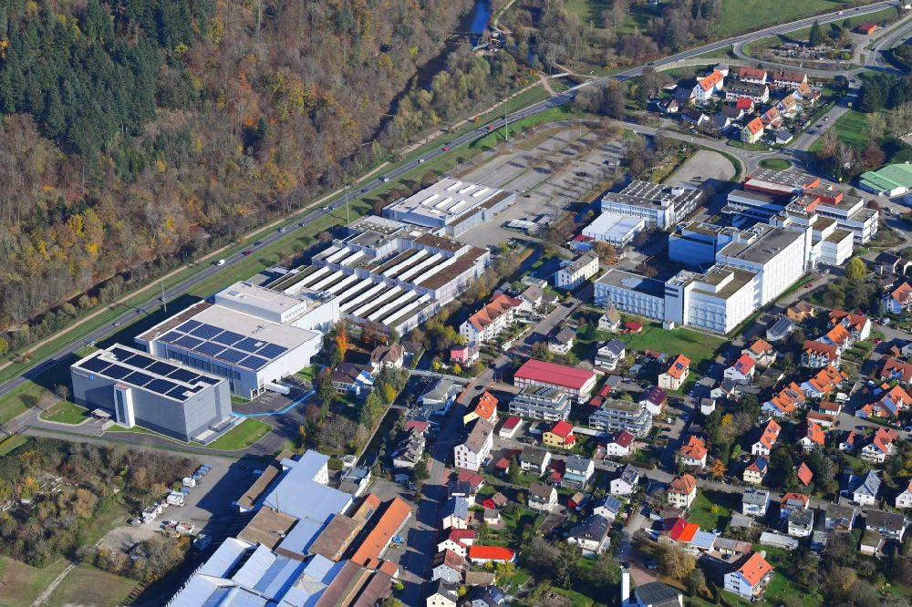 Luftbild Maulburg Werksgelände der Messtechnik Firma