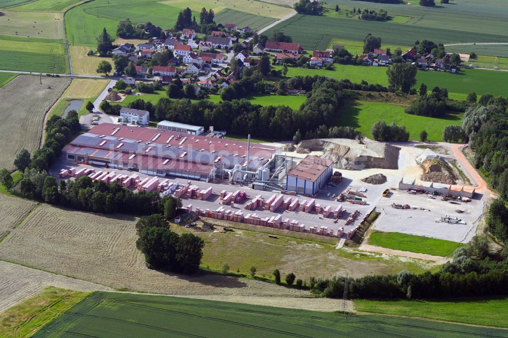 Luftbild Egenhofen - Werksgelände der Ziegelsysteme Michael Kellerer in Egenhofen im Bundesland Bayern, Deutschland