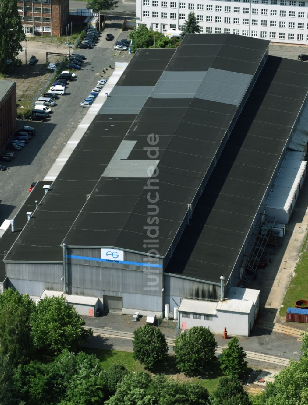 Magdeburg von oben - Werksgelände der armacon-systems GmbH und S+S Armaturen GmbH & Co.KG in Magdeburg im Bundesland Sachsen-Anhalt