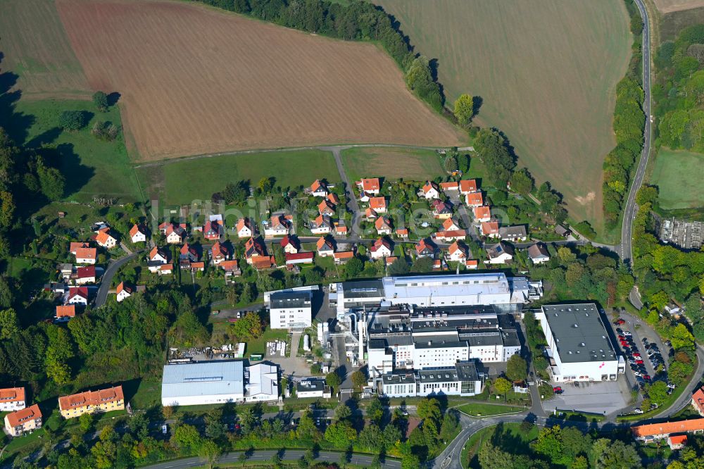 Bad Gandersheim von oben - Werksgelände der Auer Lighting GmbH in Bad Gandersheim im Bundesland Niedersachsen, Deutschland