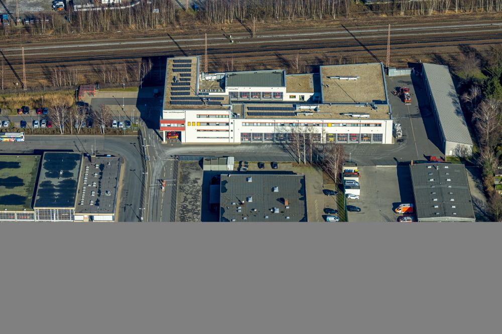 Luftaufnahme Lünen - Werksgelände der Aurubis AG in Lünen im Bundesland Nordrhein-Westfalen, Deutschland