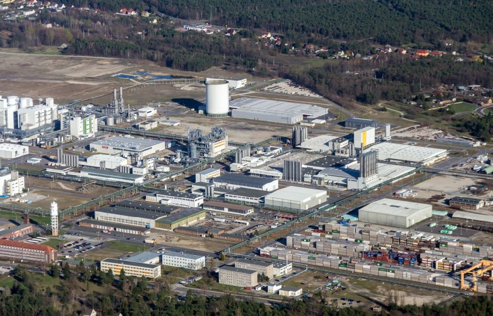 Luftbild Schwarzheide - Werksgelände der BASF AG in Schwarzheide im Bundesland Brandenburg