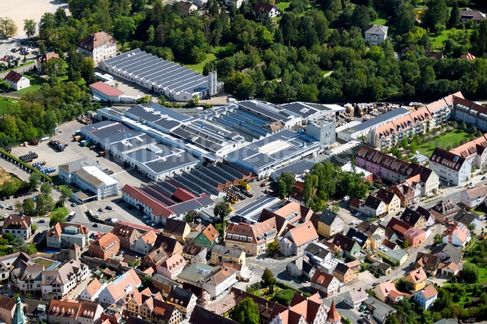Luftaufnahme Roth - Werksgelände der BAYERISCHE KABELWERKE AG in der Otto-Schrimpff-Straße in Roth im Bundesland Bayern, Deutschland