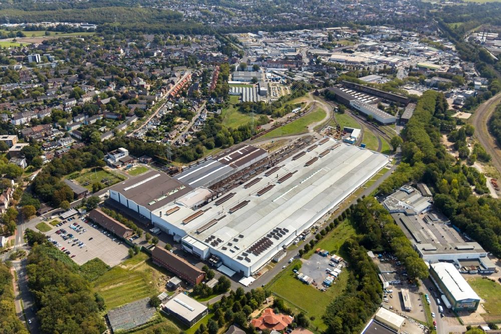 Luftbild Dinslaken - Werksgelände der BENTELER International Aktiengesellschaft in der Luisenstraße in Dinslaken im Bundesland Nordrhein-Westfalen, Deutschland