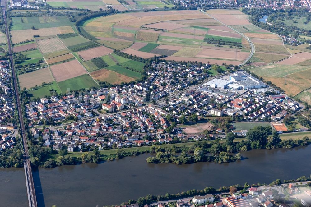 Luftbild Edingen-Neckarhausen - Werksgelände der BÄKO Süd-West Bäcker- und Konditorengenossenschaft eG in Edingen-Neckarhausen im Bundesland Baden-Württemberg, Deutschland