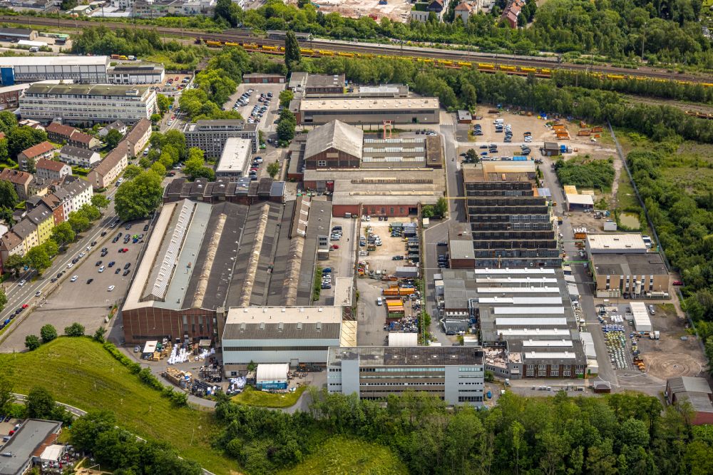 Bochum von oben - Werksgelände der Bochumer Eisenhütte GmbH & Co. KG in Bochum im Bundesland Nordrhein-Westfalen, Deutschland