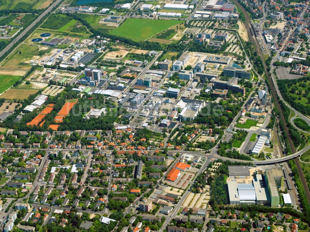 Luftbild Ingelheim am Rhein - Werksgelände der Boehringer Ingelheim Pharma GmbH & Co. KG in Ingelheim am Rhein im Bundesland Rheinland-Pfalz, Deutschland