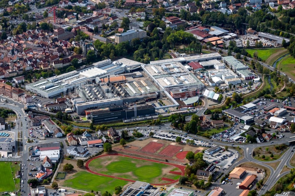 Luftaufnahme Lohr am Main - Werksgelände der Bosch Rexroth AG Zum Eisengießer in Lohr am Main im Bundesland Bayern, Deutschland