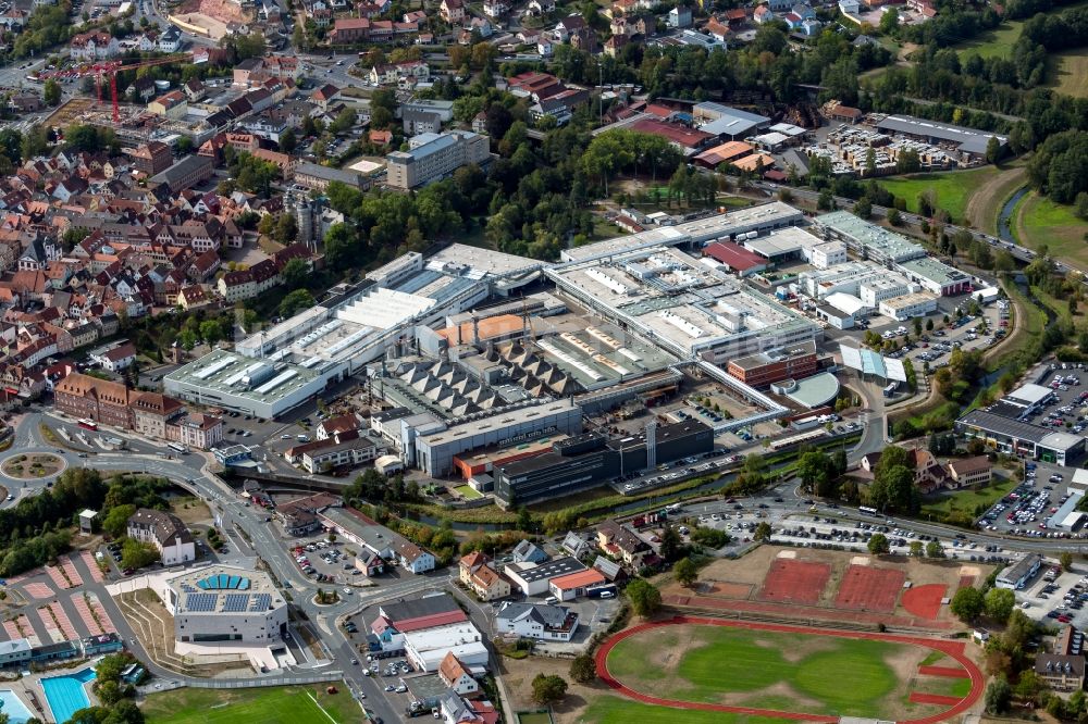 Luftbild Lohr am Main - Werksgelände der Bosch Rexroth AG Zum Eisengießer in Lohr am Main im Bundesland Bayern, Deutschland