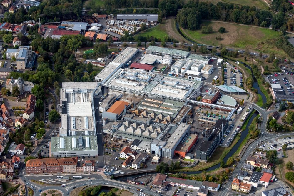 Luftbild Lohr am Main - Werksgelände der Bosch Rexroth AG Zum Eisengießer in Lohr am Main im Bundesland Bayern, Deutschland