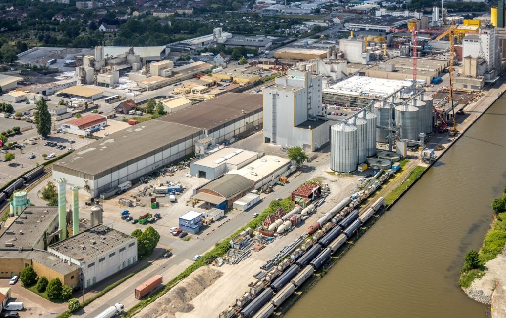 Luftaufnahme Hamm - Werksgelände der Brökelmann + Co., Ölmühle und Verwaltungs-GmbH in Hamm im Bundesland Nordrhein-Westfalen, Deutschland